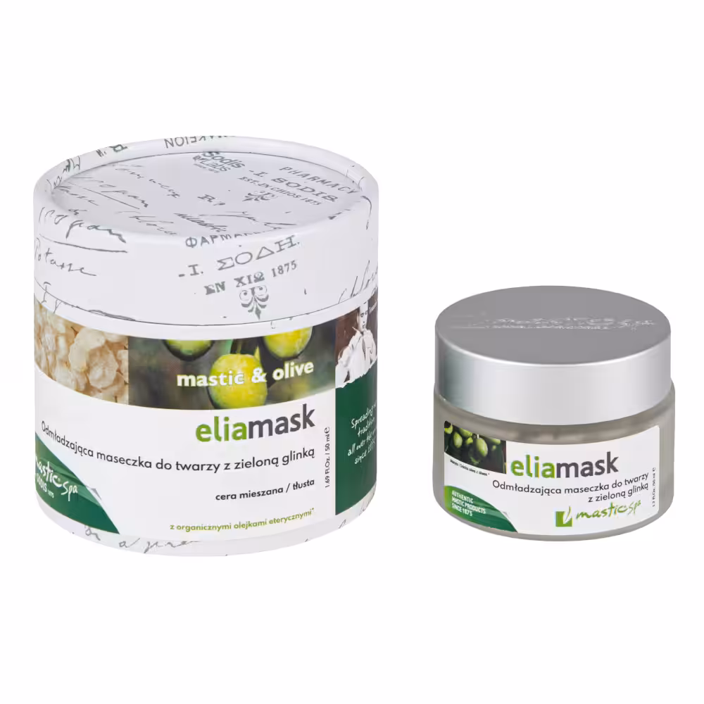 ELIAMASK Odmładzająca maseczka do twarzy z zieloną glinką