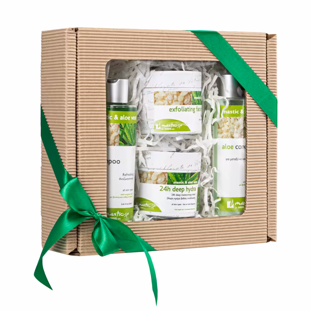 KOJĄCA MOC ALOESU Profesjonalna pielęgnacja z natury – moc organicznego aloesu i mastyksu z Chios