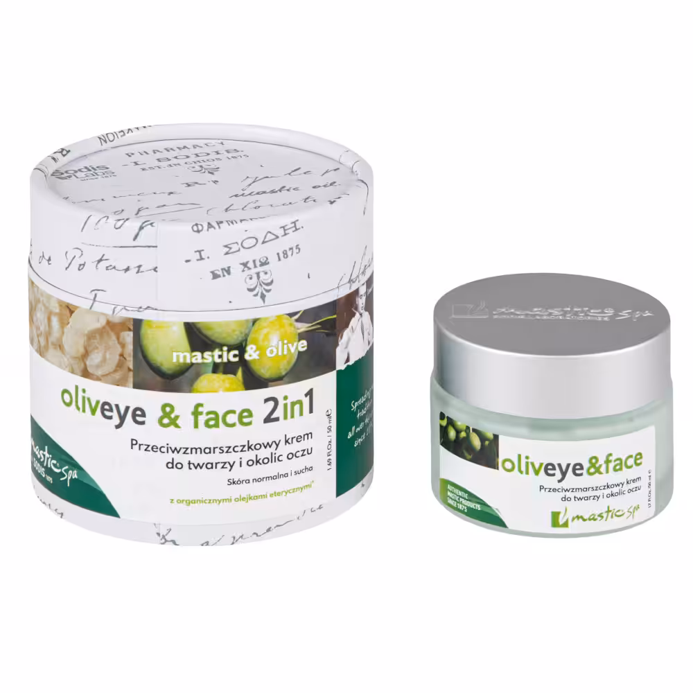 OLIVE EYE & FACE 2 IN 1 Przeciwzmarszczkowy krem do twarzy i okolic oczu