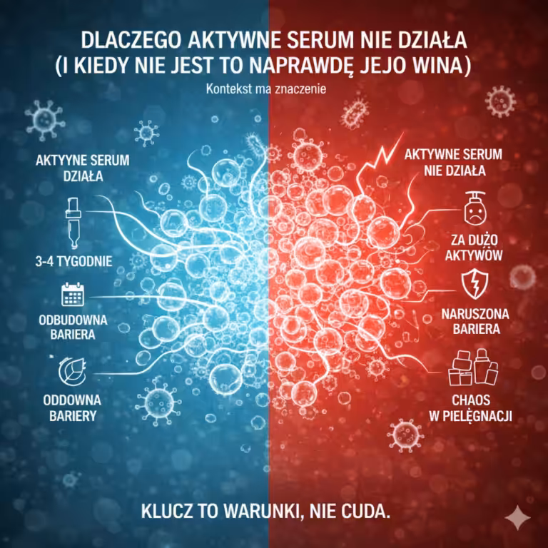Dlaczego aktywne serum nie działa (i kiedy to naprawdę nie jego wina)