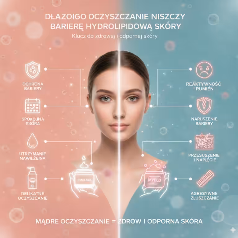 Dlaczego oczyszczanie niszczy barierę hydrolipidową skóry